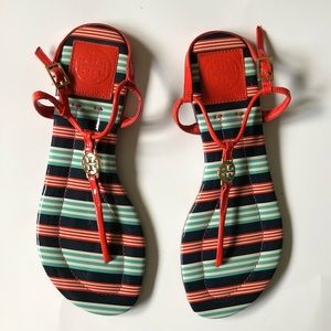 Tory Burch T Strap Sandals